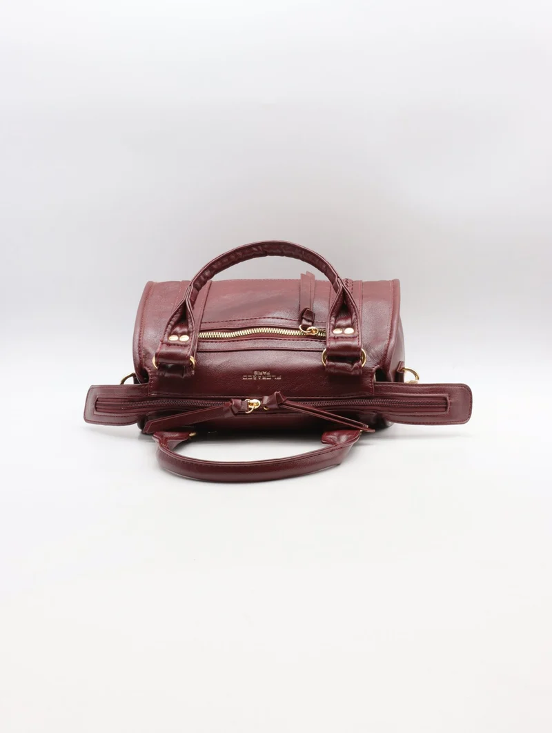 Sac à main Flora & Co – Style bowling chic & détails tressés-F9957