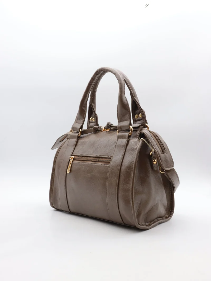 Sac à main Flora & Co – Style bowling chic & détails tressés-F9957