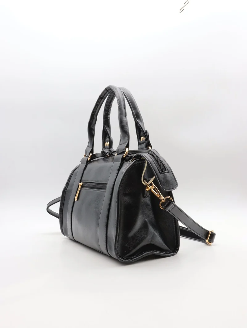 Sac à main Flora & Co – Style bowling chic & détails tressés-F9957