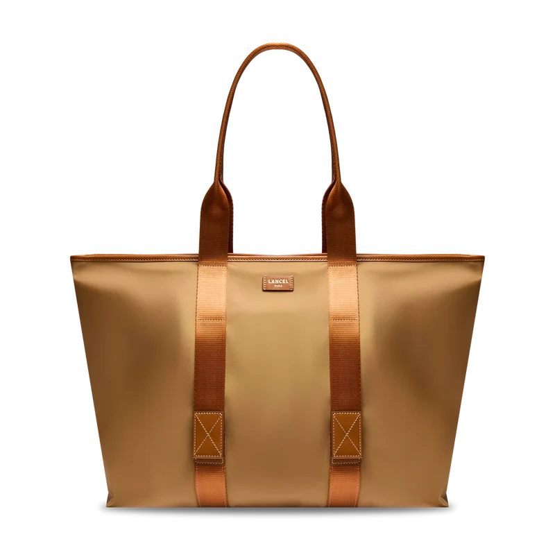 MISTRAL ROLLABLE DE LANCEL SAC CABAS ZIPPE L — BEIGE