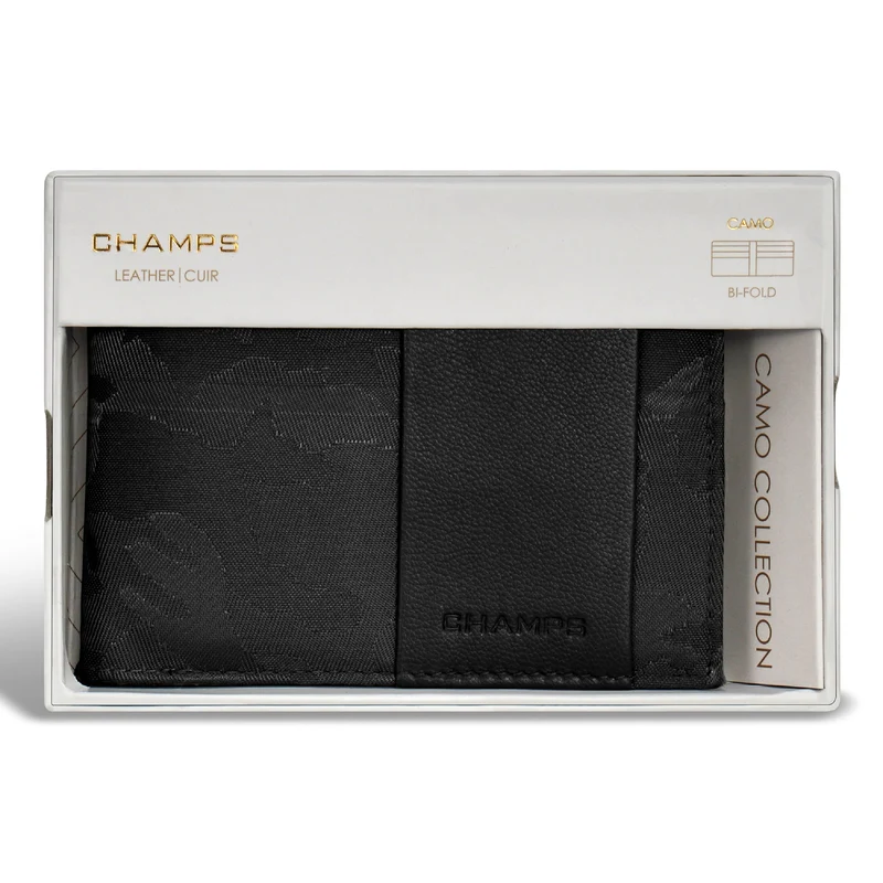 Camo / Leather Bi-Fold Wallet *Drop Ship*