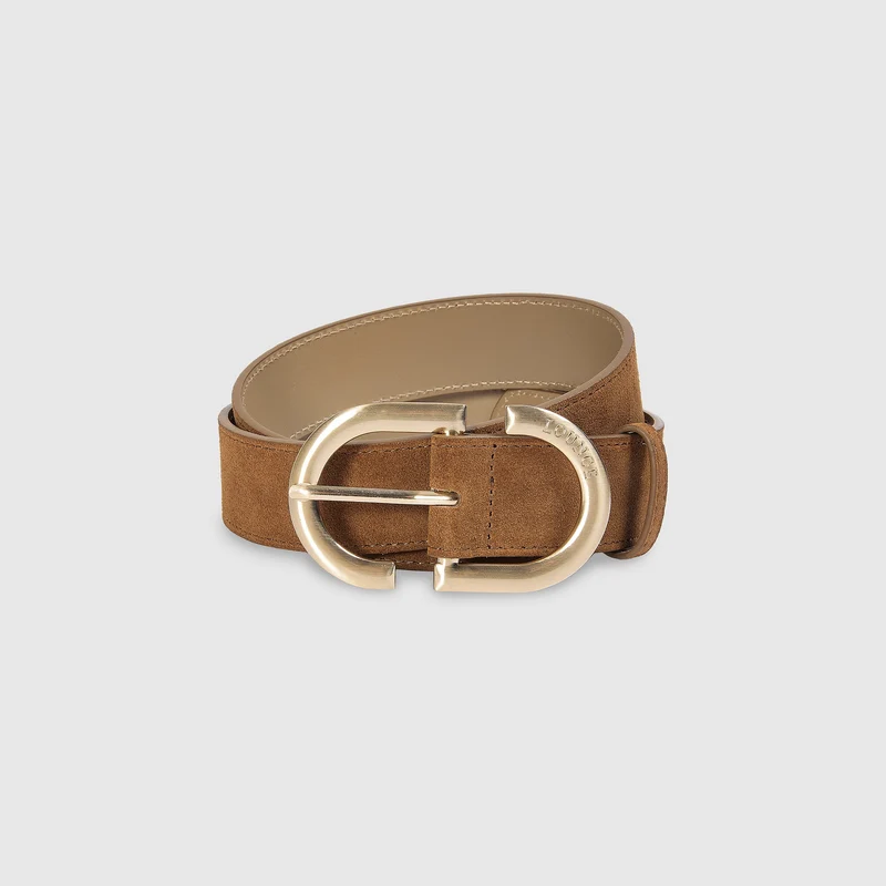 Ceinture à boucle - Beige
