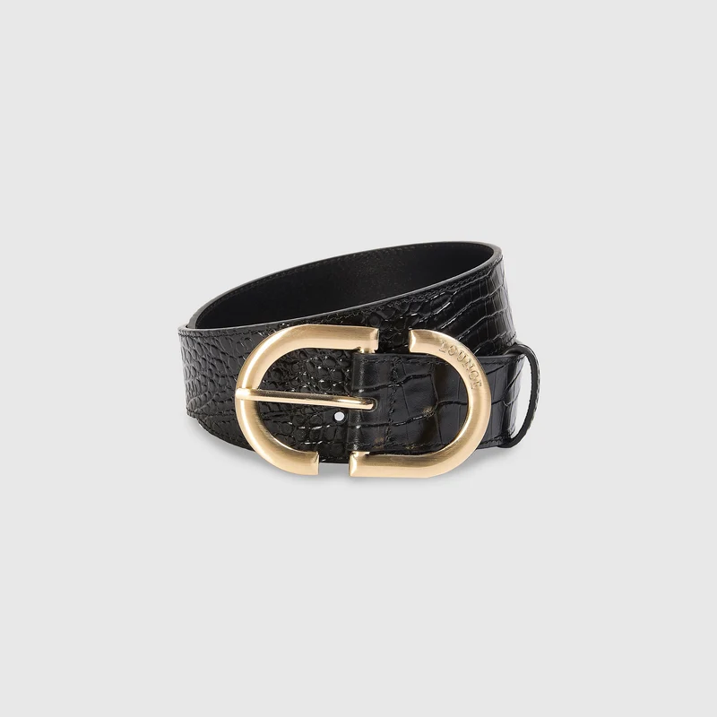 Ceinture à boucle - Noir