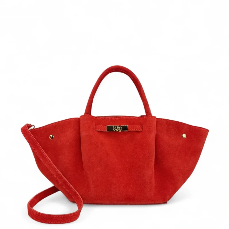 Sac cabas en daim CAPRI SUEDE Capucine