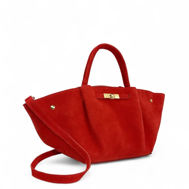 Sac cabas en daim CAPRI SUEDE Capucine