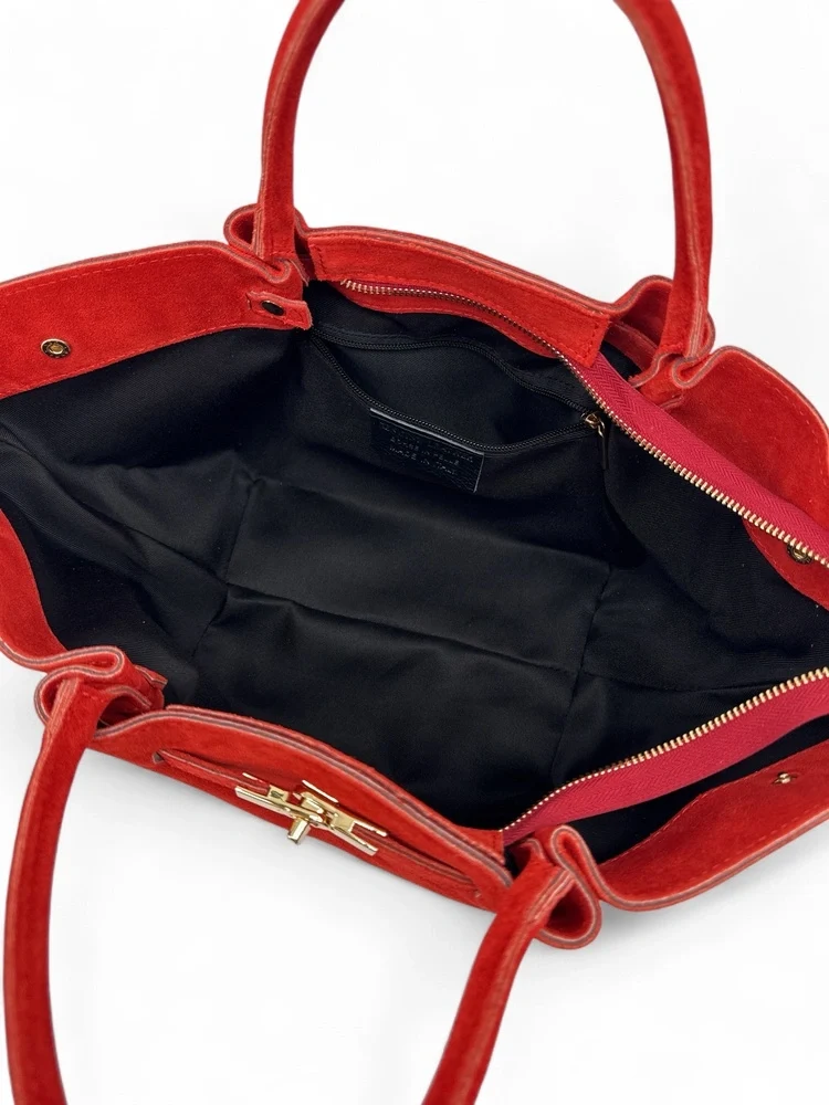 Sac cabas en daim CAPRI SUEDE Capucine