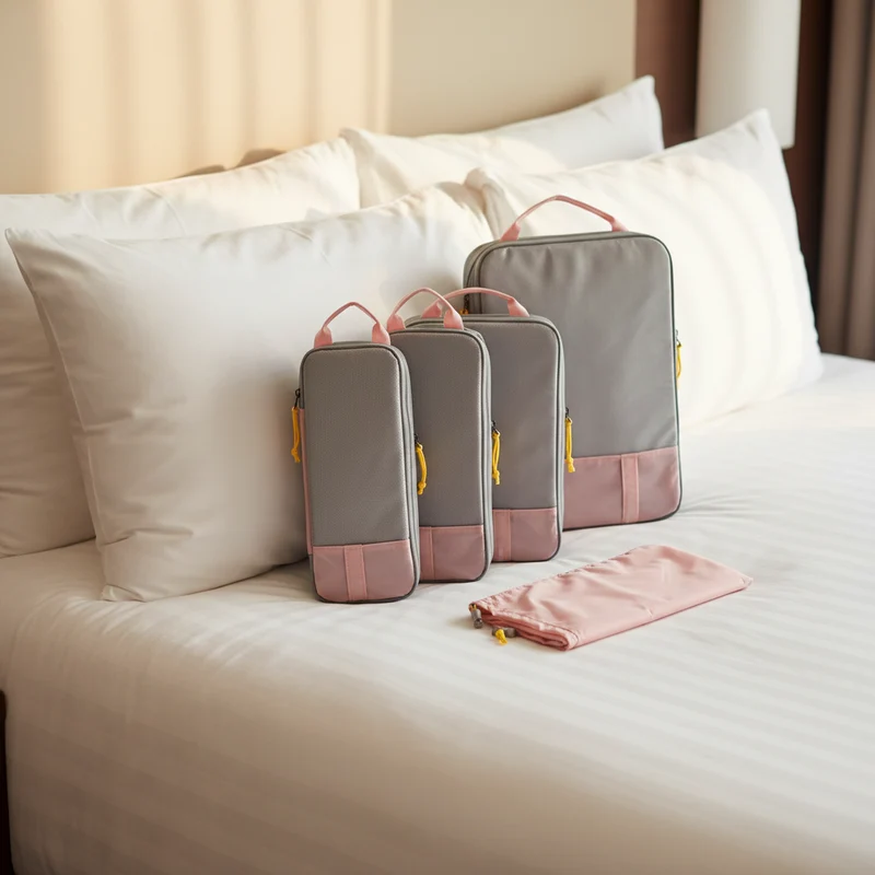 Organisateur de valise | Set de 6 pochettes pour bagages cabine et soute