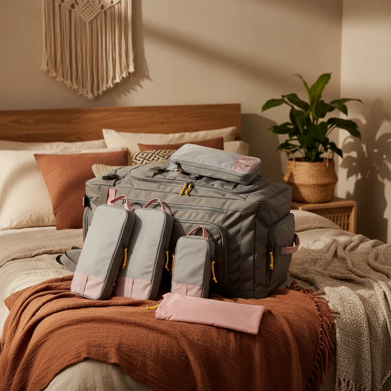 Organisateur de valise | Set de 6 pochettes pour bagages cabine et soute