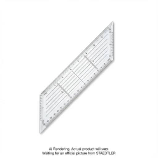 Set square clr. acryl.10'' 45/90 hp