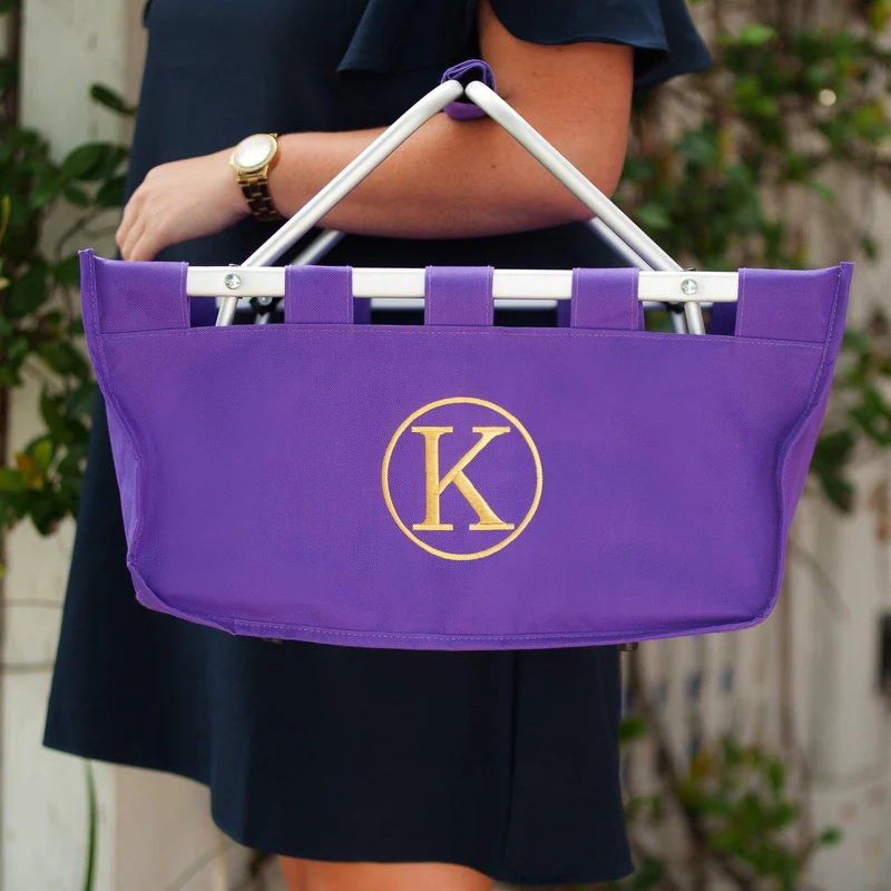 Purple Market Tote - Personalized