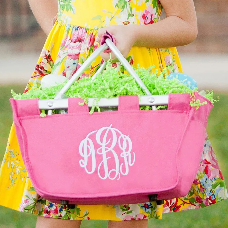 Hot Pink Mini Market Tote - Personalized