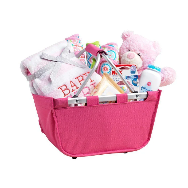 Hot Pink Mini Market Tote - Personalized
