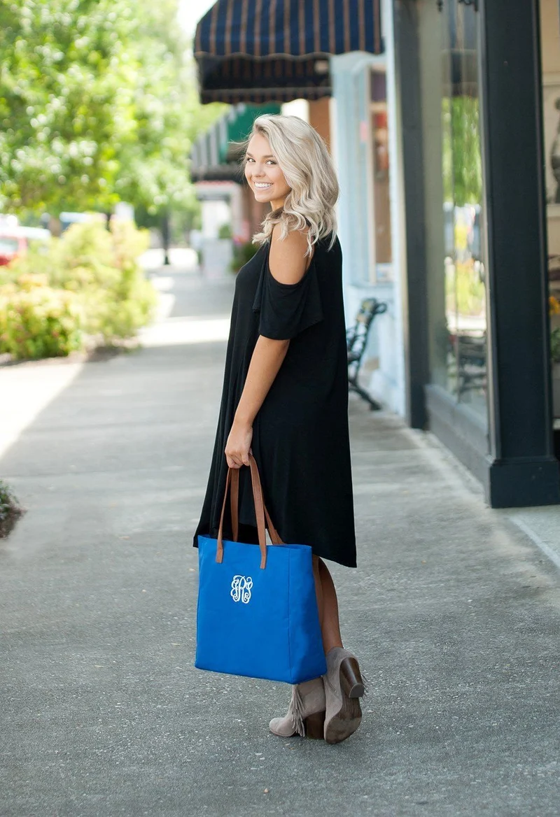 Royal Blue Tote - Personalized