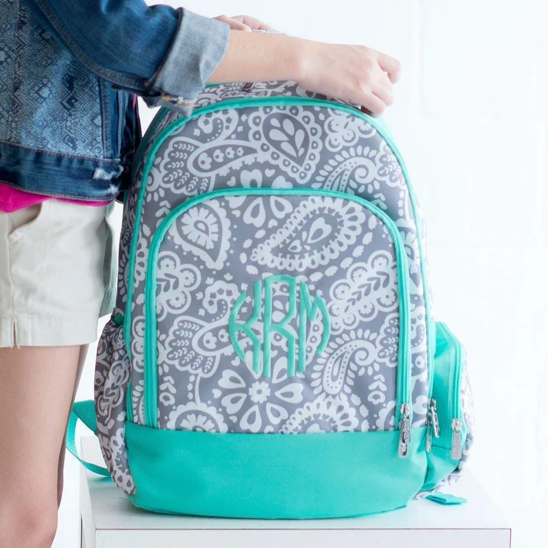 Parker Paisley Backpack - Personalized