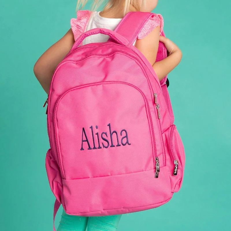 Hot Pink Backpack - Personalized