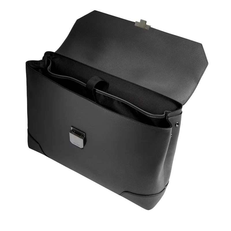 SLIM BRIEFCASE W/ FLAP & LOCK
