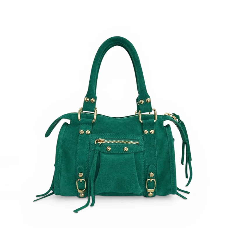 Mini-sac en daim STORM SUEDE NANO Vert émeraude