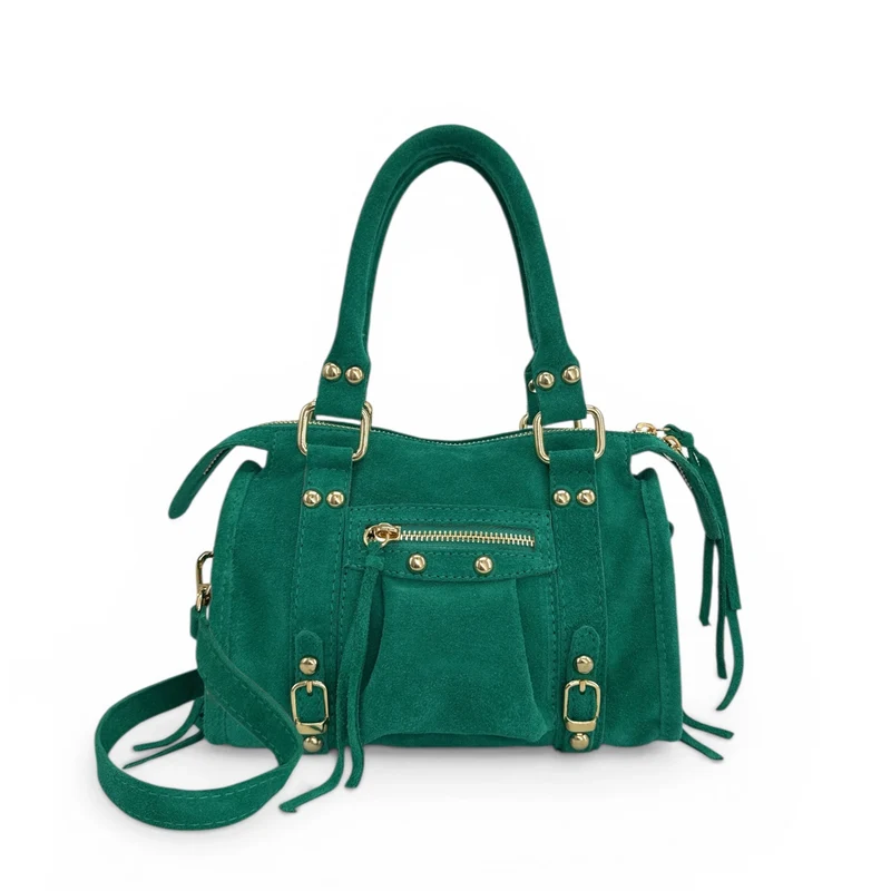 Mini-sac en daim STORM SUEDE NANO Vert émeraude