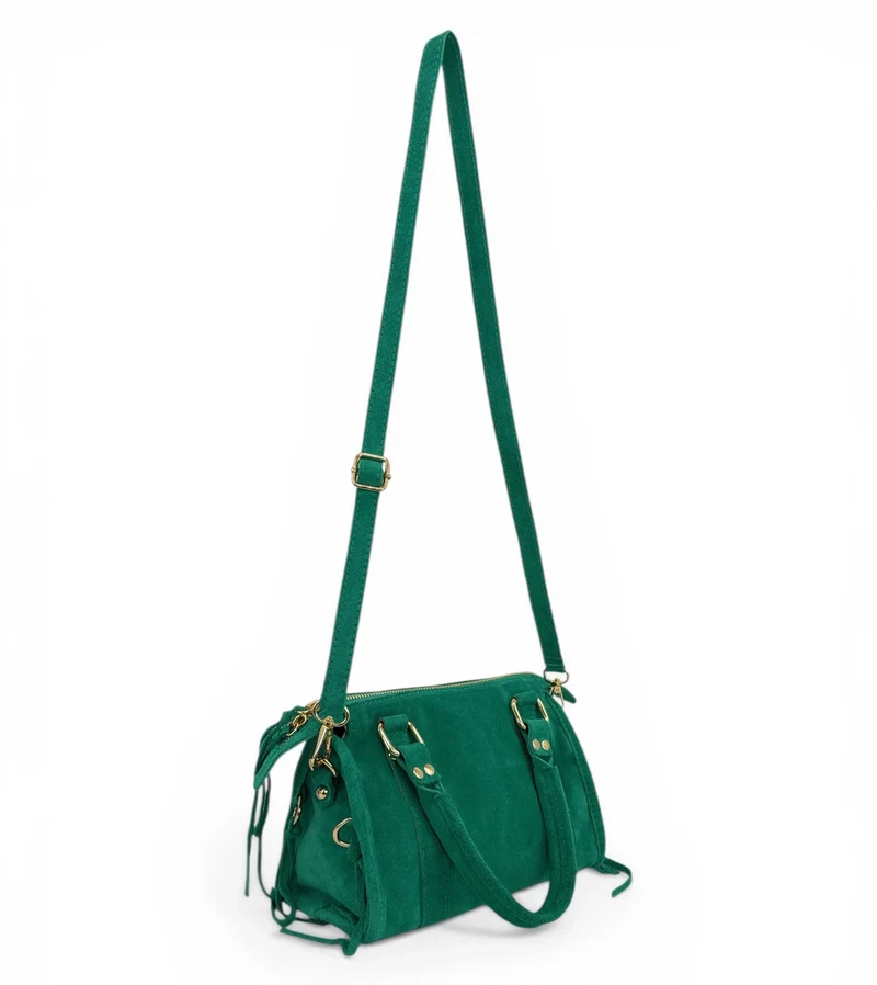 Mini-sac en daim STORM SUEDE NANO Vert émeraude