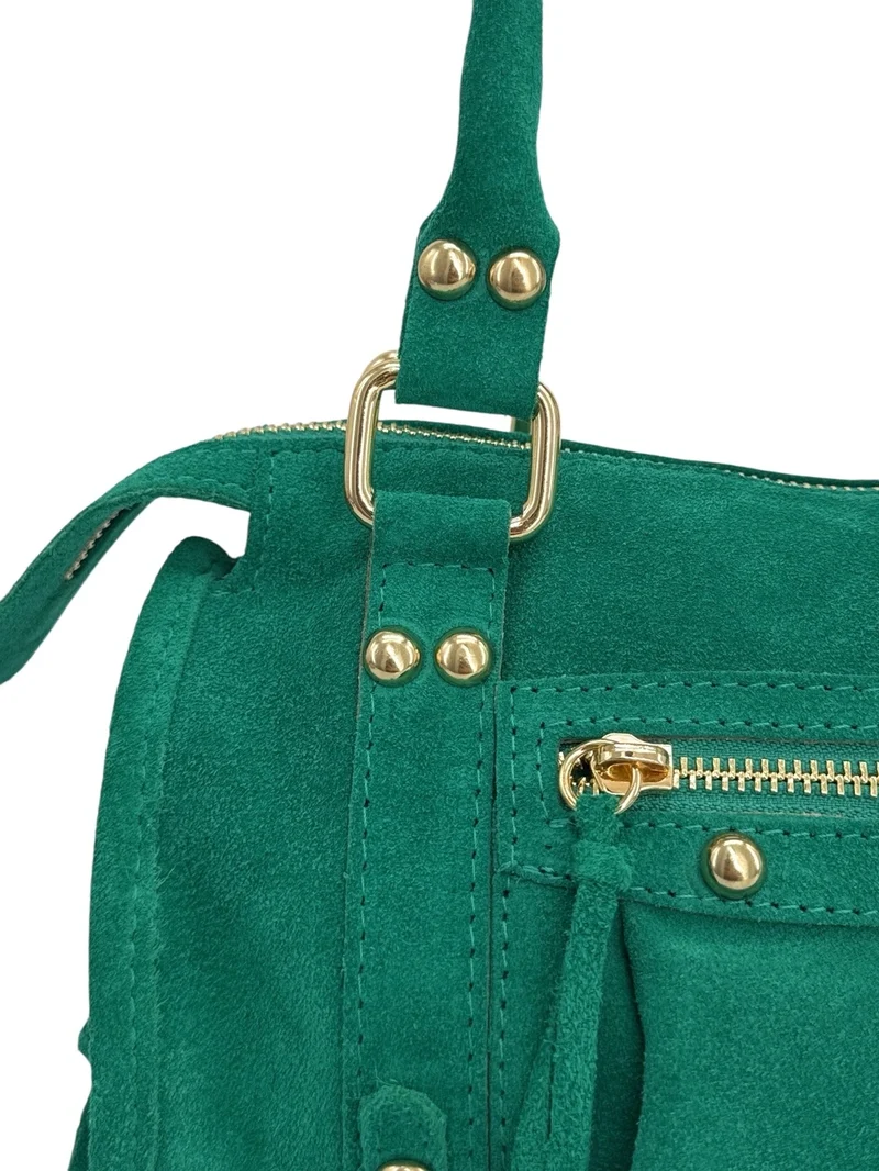 Mini-sac en daim STORM SUEDE NANO Vert émeraude