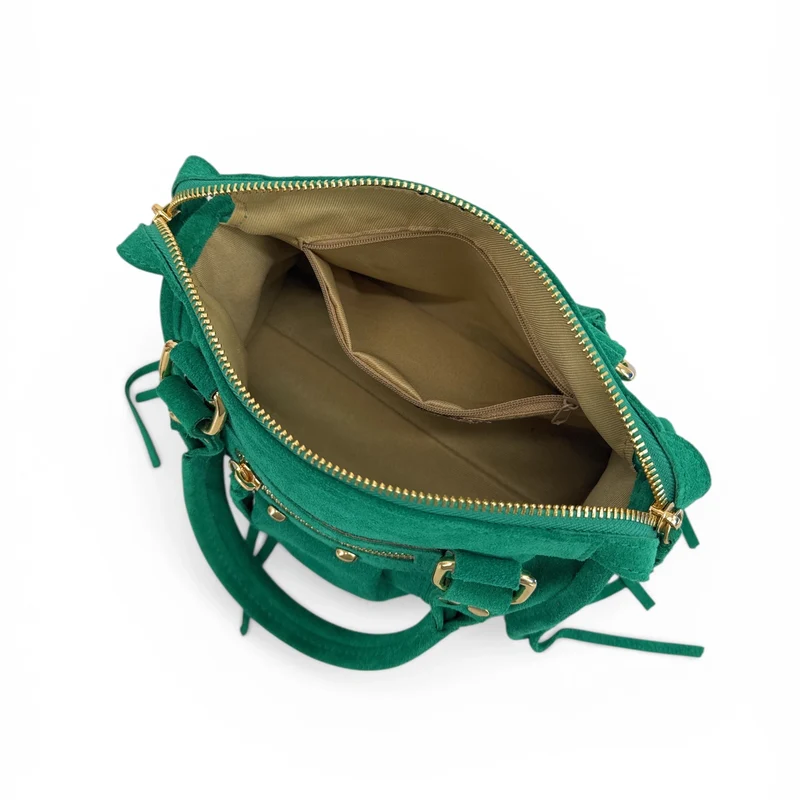 Mini-sac en daim STORM SUEDE NANO Vert émeraude