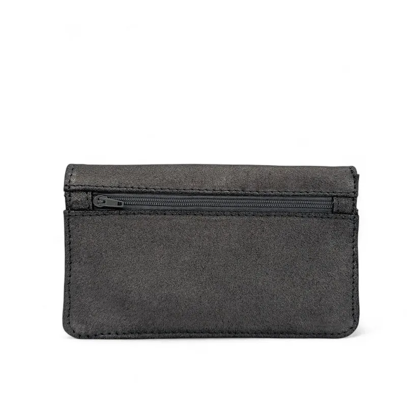 Pochette porte-monnaie en cuir irisé IMPRO Marron glacé