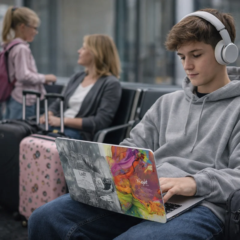 Coque pour ordinateur portable | Zen Élégante Résistante