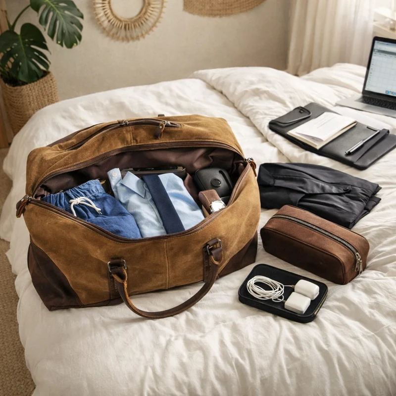 Sac de weekend en toile cirée | Zen Aventurier et pratique