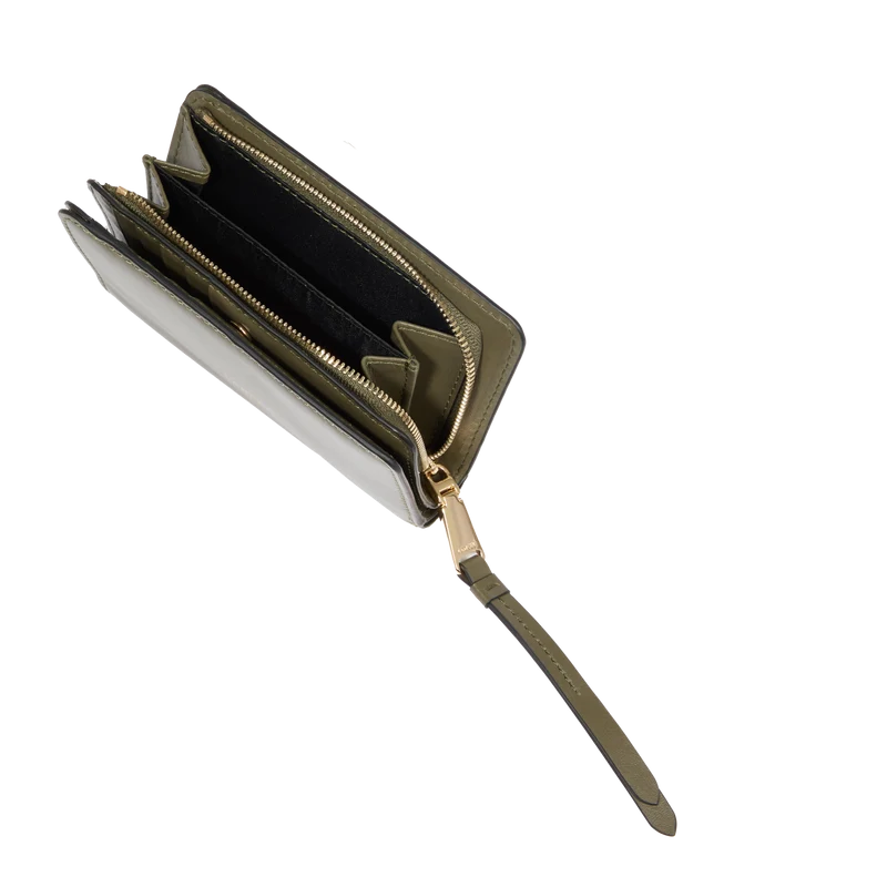 RECTANGULAR ZIP COMPACT WALLET