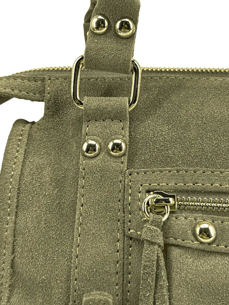 Mini-sac en daim STORM SUEDE NANO Vert kaki