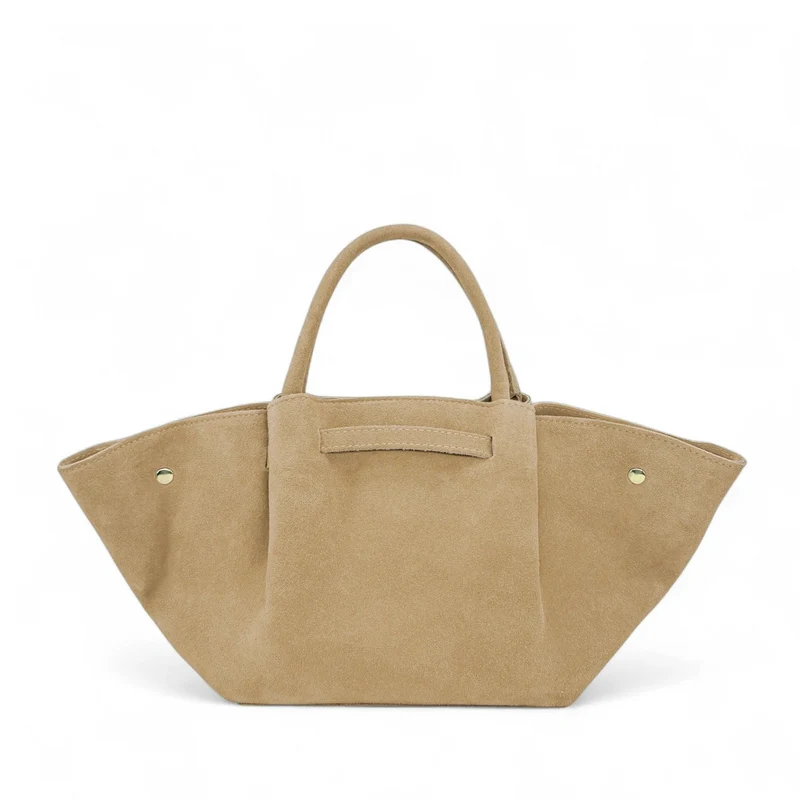 Sac cabas en daim CAPRI SUEDE Beige crème