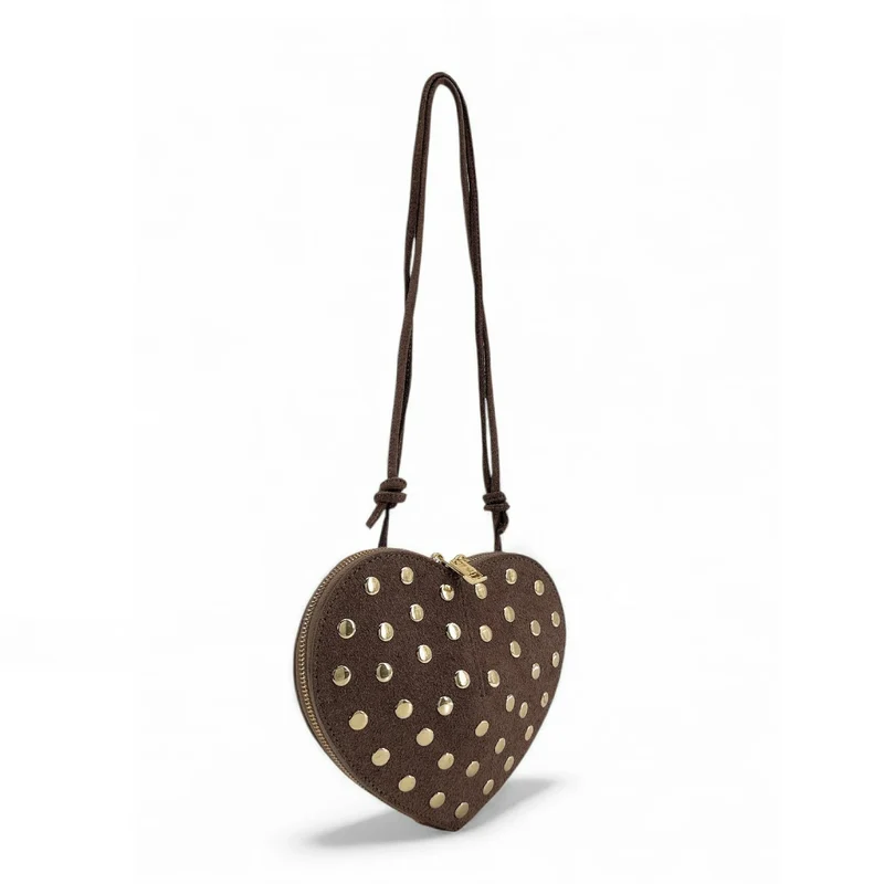 Mini sac bijou en daim C'LOVE Moka