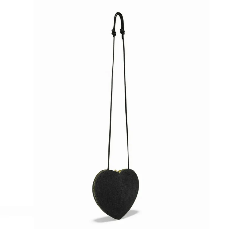 Mini sac bijou en daim C'LOVE Noir
