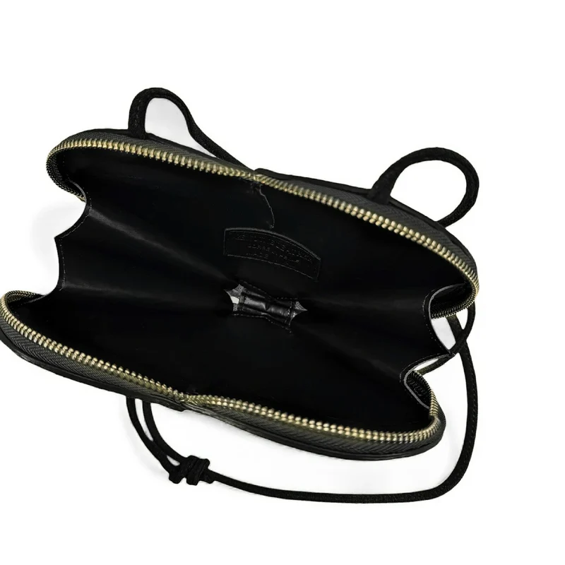 Mini sac bijou en daim C'LOVE Noir