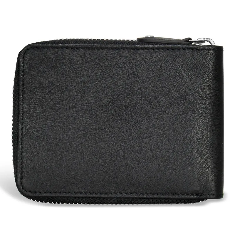 Iconic / Leather Zip Around Wallet *Drop Ship*
