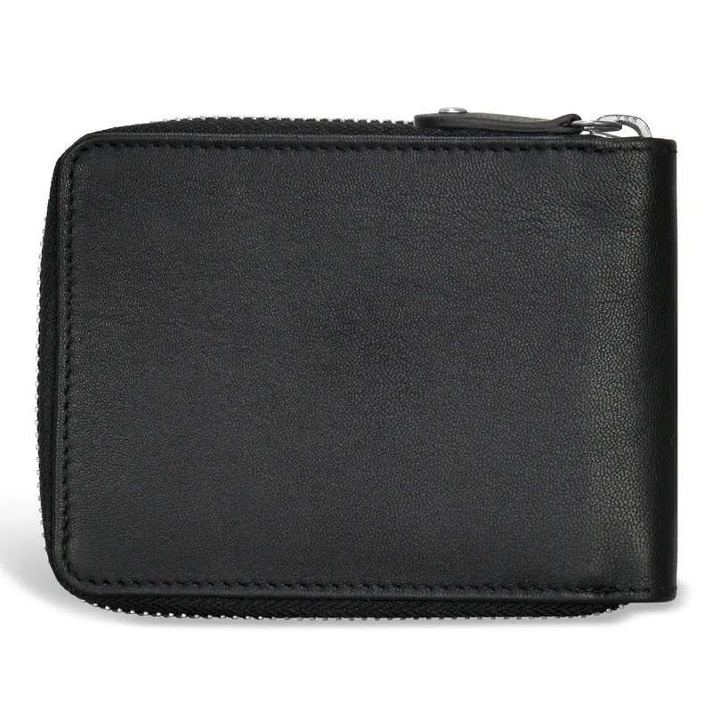Iconic / Leather Zip Around Wallet *Drop Ship*