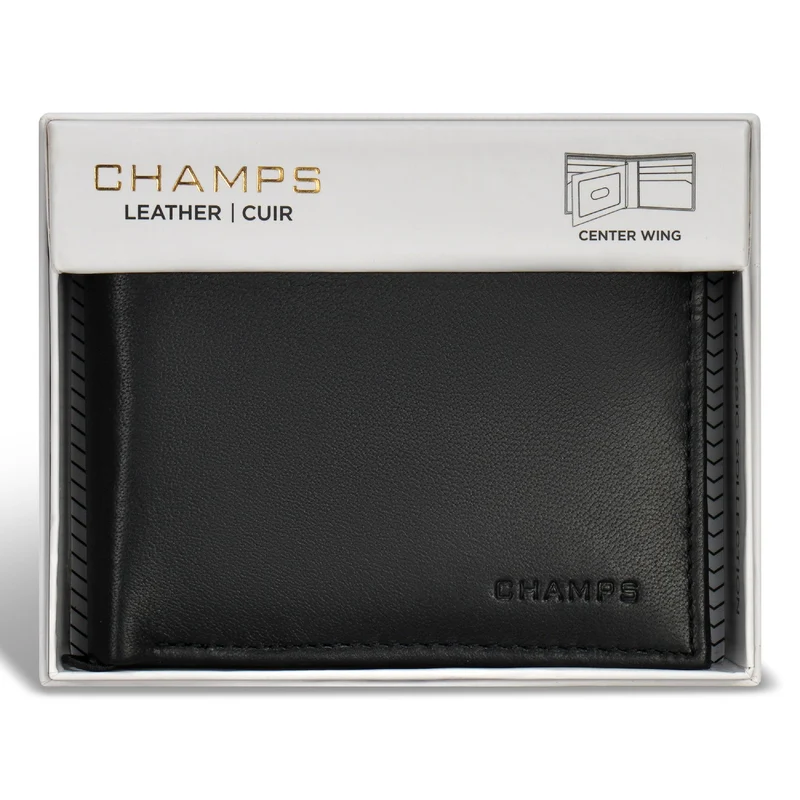 Classic / Leather Center-Wing Wallet *Drop Ship*