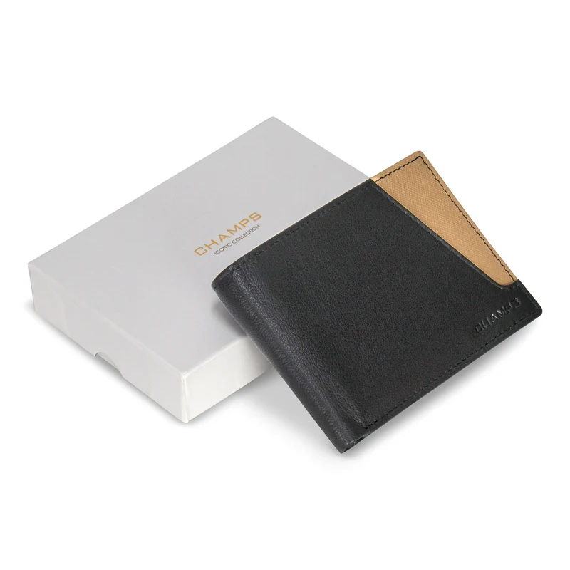 Iconic / Leather Center Wing Wallet *Drop Ship*