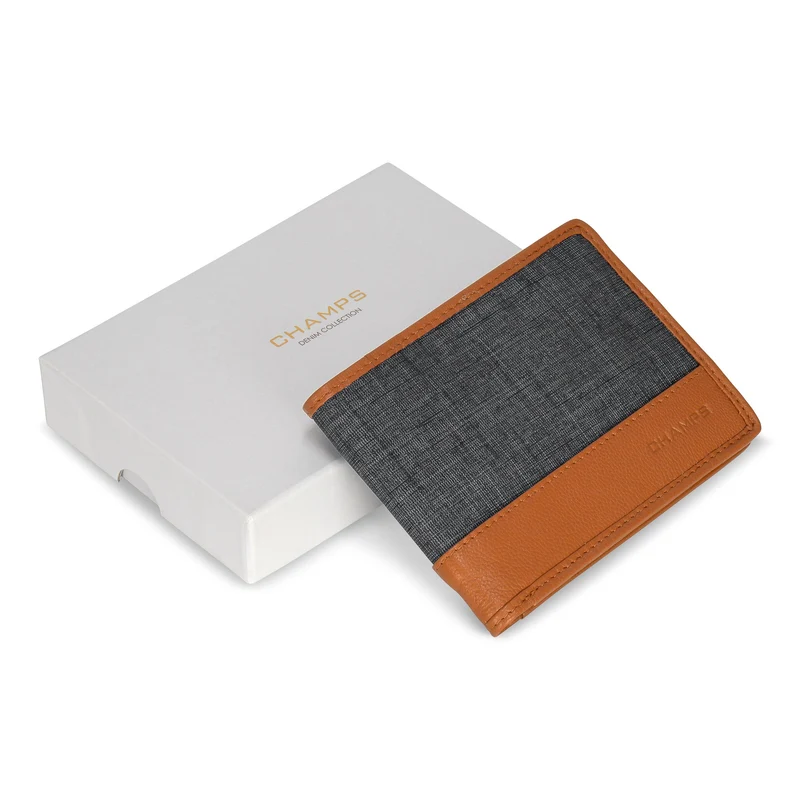 Denim / Leather Bi-Fold Wallet *Drop Ship*