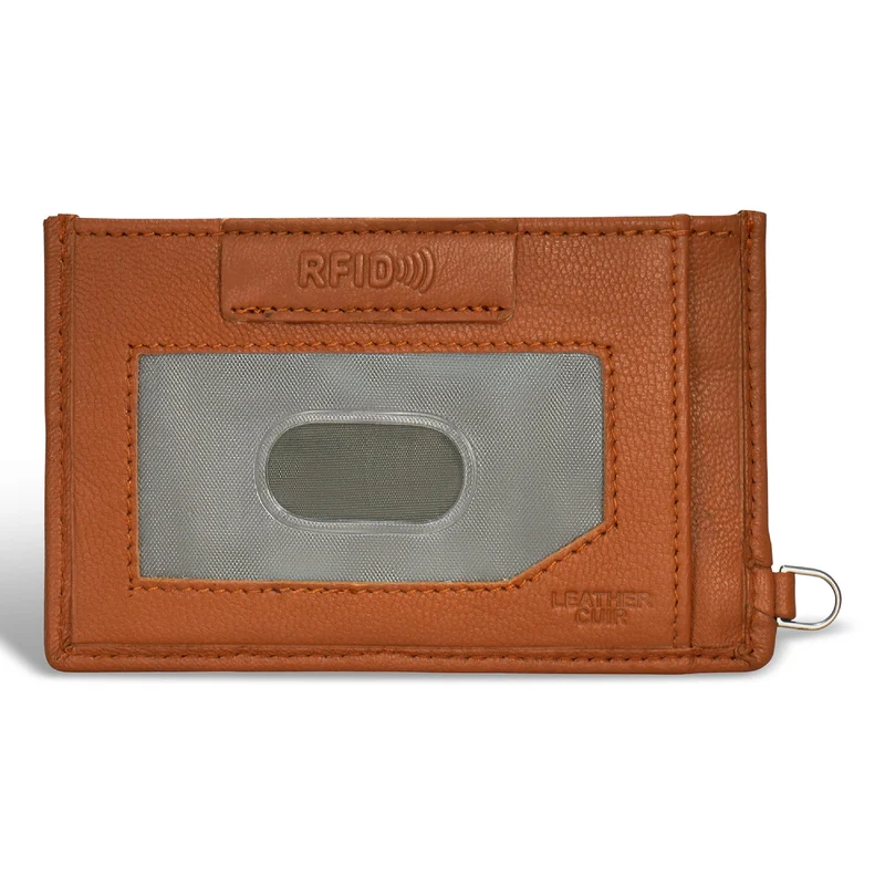 Denim / Leather Slim Cardholder *Drop Ship*