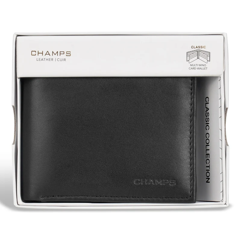 Classic / Leather Multi-Wing Card Wallet *Drop Ship*