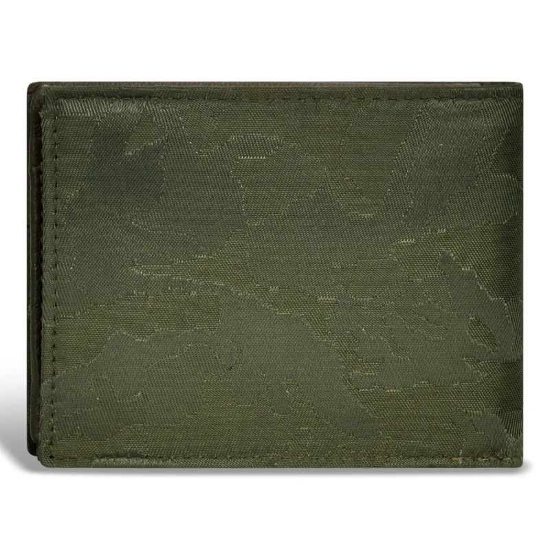 Camo / Leather Top Wing Wallet *Drop Ship*