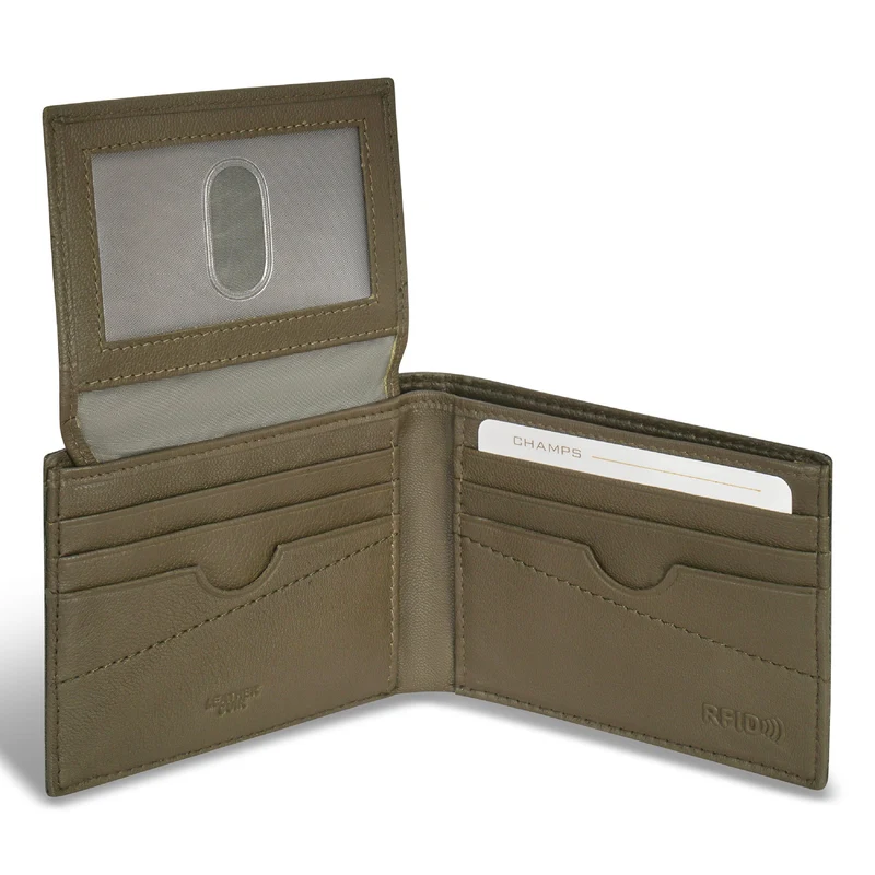 Camo / Leather Top Wing Wallet *Drop Ship*
