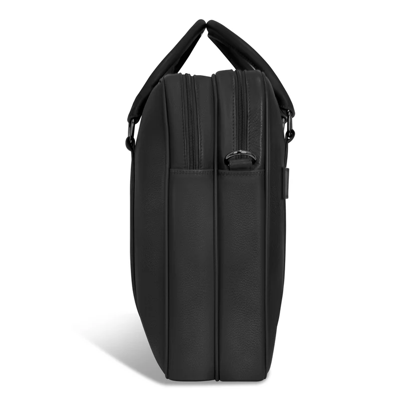 Onyx / Leather Briefcase *Drop Ship*