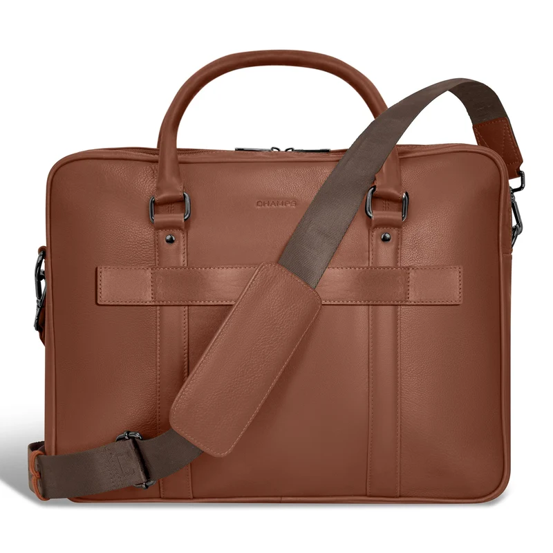Onyx / Leather Briefcase *Drop Ship*