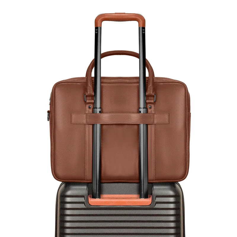 Onyx / Leather Briefcase *Drop Ship*