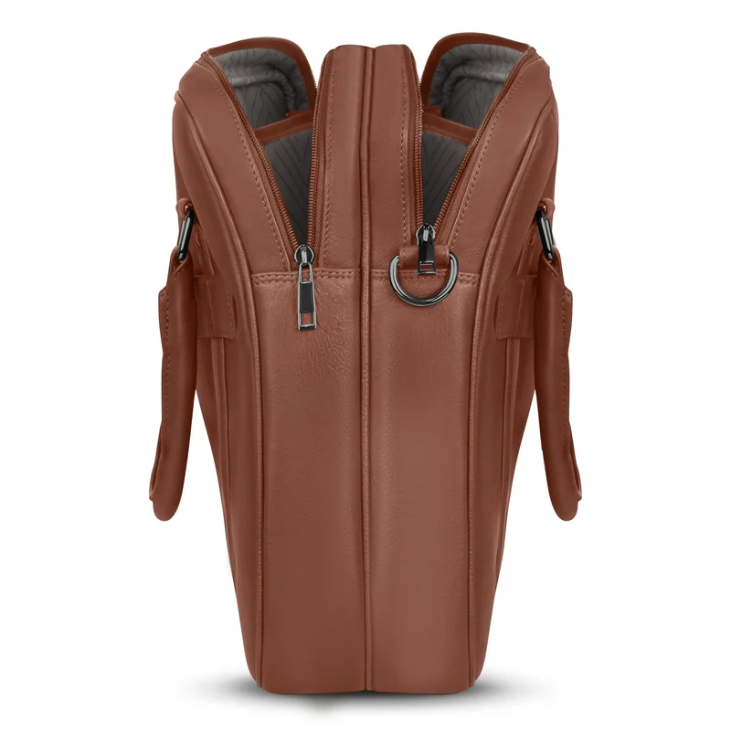 Onyx / Leather Briefcase *Drop Ship*