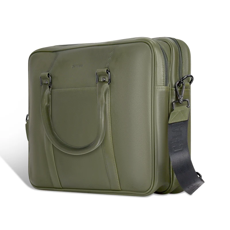 Onyx / Leather Briefcase *Drop Ship*