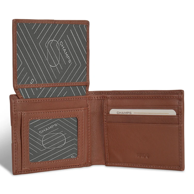 Onyx / Leather Access Top Wing Wallet *Drop Ship*
