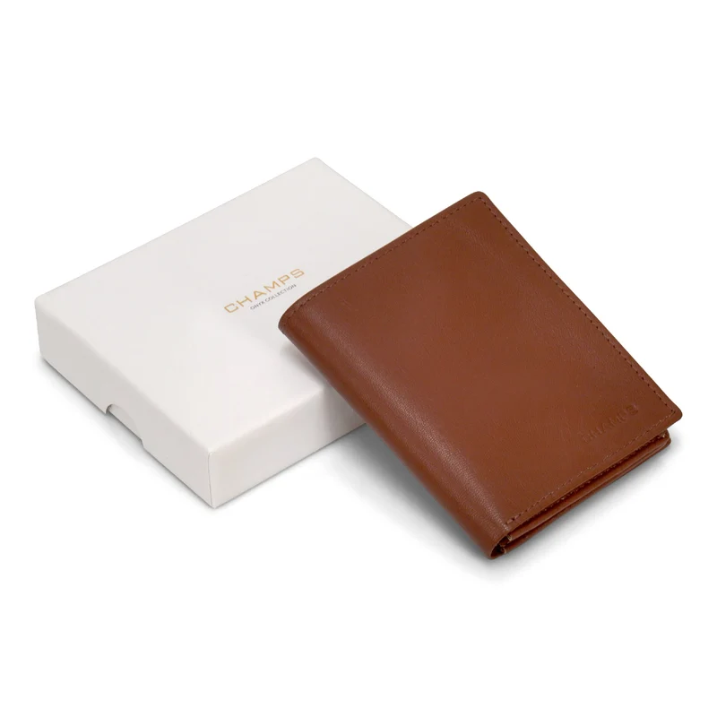 Onyx / Leather Vertical Wallet *Drop Ship*